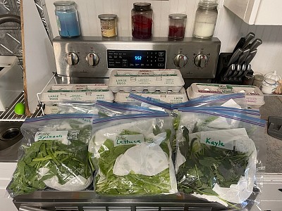 Now delivering eggs, lettuce, spinach & kale