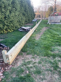 Raised Bed First Wall 72’ long