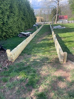 Raise Garden 72’ long 2nd wall